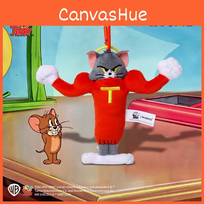 Jerry And Tom Tom Cat Plush Toy Pendant Keyring With Embroidery Design For Gift