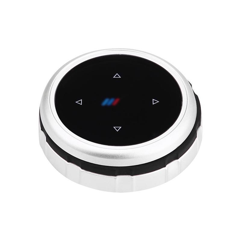 IDrive Car Multimedia Buttons Cover M Emblem Stickers For BMW X1 X3 X5 X6 F30 E90 E92 F10 F18 F11 F07 GT Z4 F15 F16 F25 E60 E61