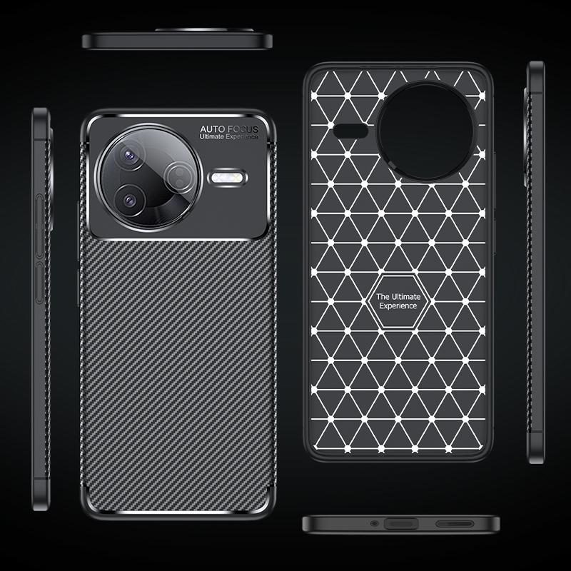 Carbon Fiber Cover For Xiaomi Poco F7 Pro Case Soft Silicone Funda For Poco F7 Pro F7 Ultra Thin Phone Case For Poco F7 Pro Case