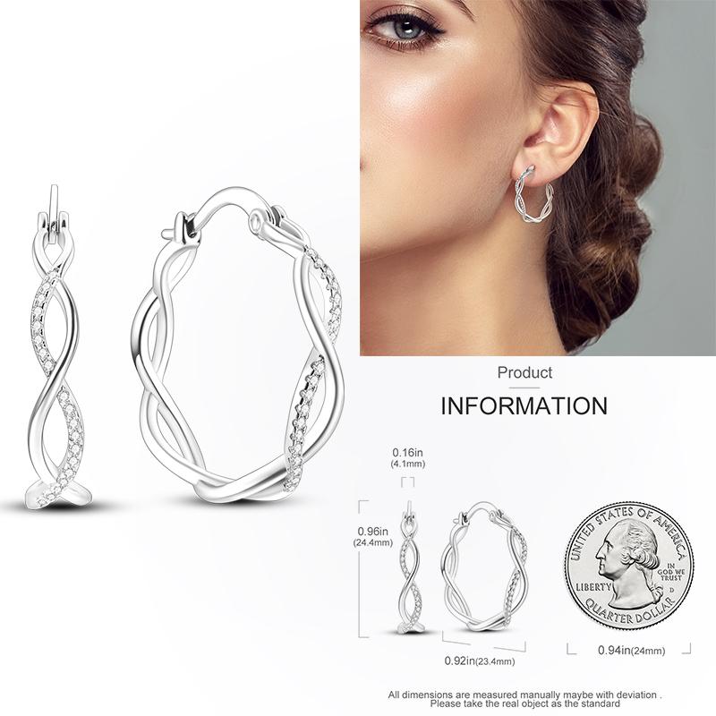 925 Silver Hoop Earring Moon Sun Earring Pendent Zircon Heart Shape Star Eardrop For Women Girl Making Jewelry