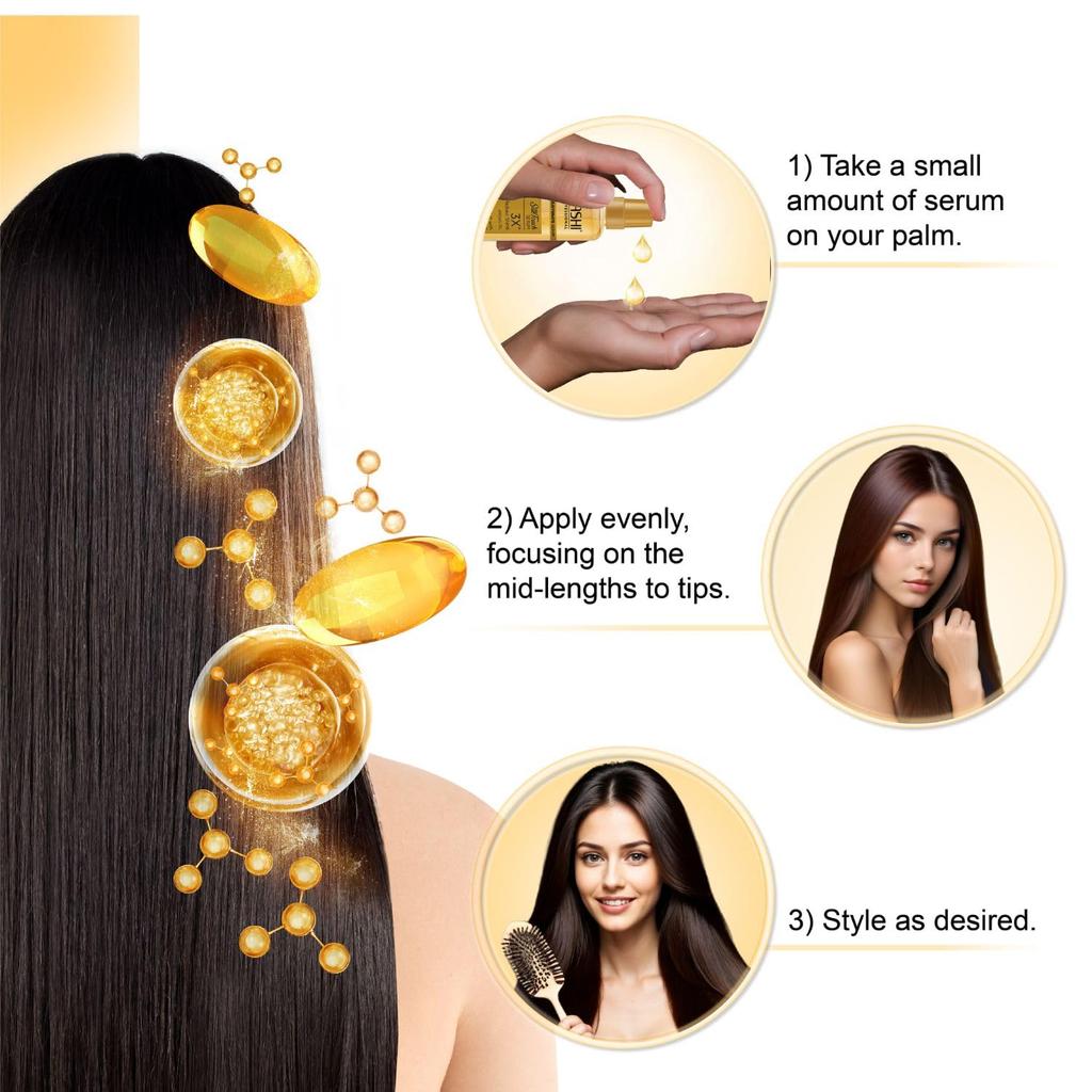 Nashi Professional Siero Ringiovanente per Capelli 100ml Olio di Argan per Controllo dell'effetto crespo Capelli Lisci e Setosi