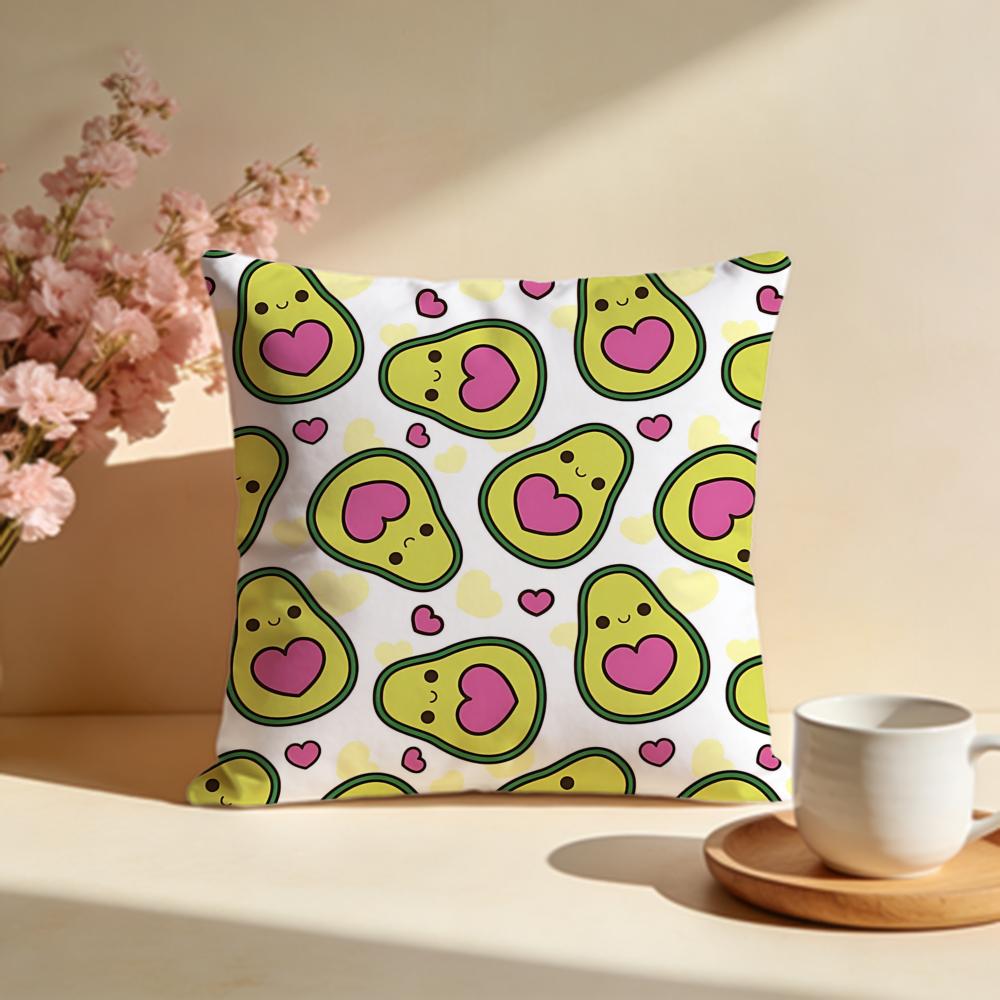 Cremige Avocado Kissenhülle Weiche Kissenbezüge für Zuhause Schlafzimmer Wohnzimmer Sofa