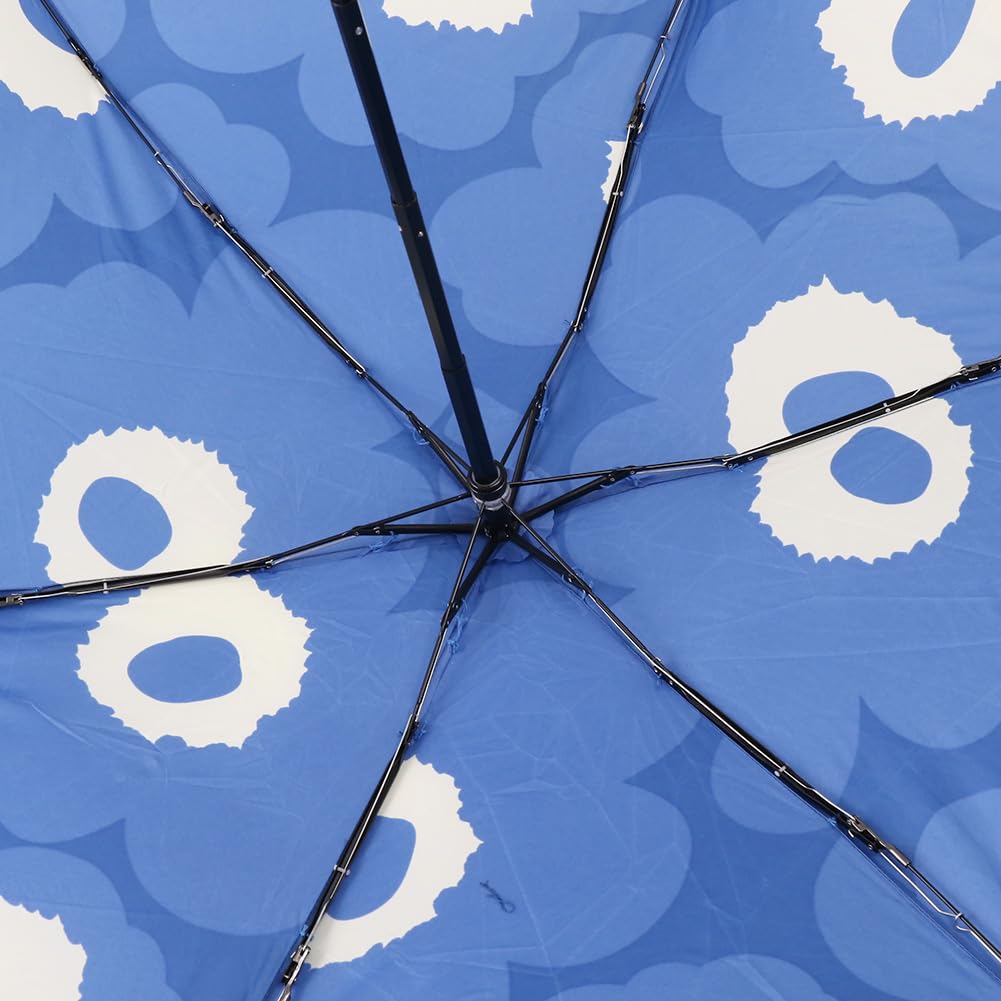Marimekko Unikko Manual Folding Umbrella, Blue, 94136 531