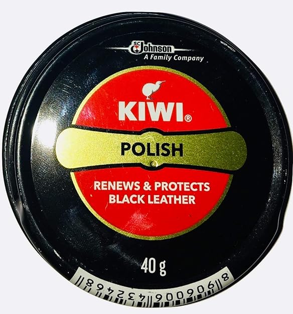Kiwi Shoe Polish Paste Black 40GM (Pack Of 2)