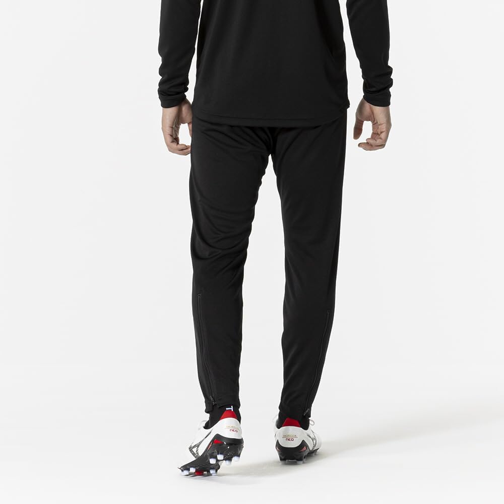 Mizuno P2MDB090 Soccer Long Sweat Quick Slim Black Wear, Warm-up, Pants, Jersey, Absorbent, Drying, Silhouette, Unisex,