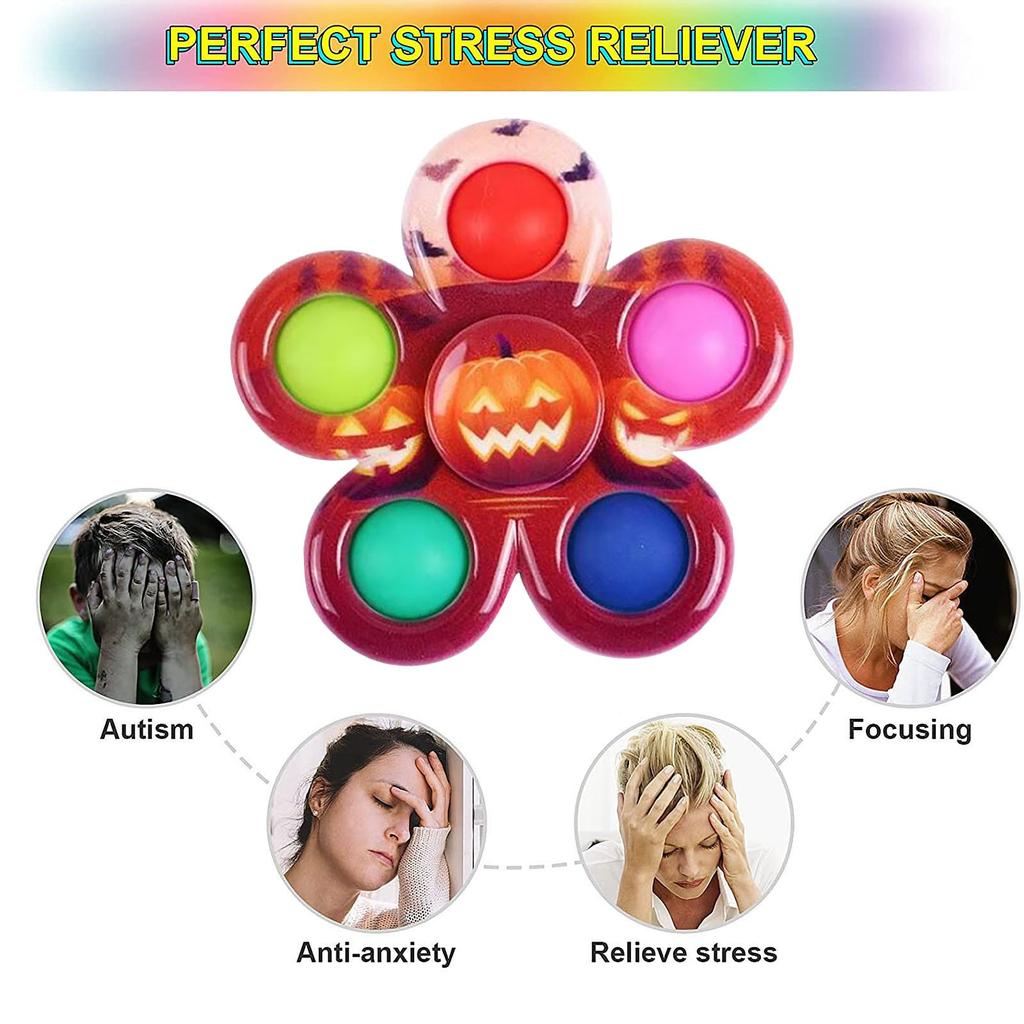 (H0825)Senzorické hračky Push Bubble pro dospělé, Balíček Fidget s hračkou Hand Spinner