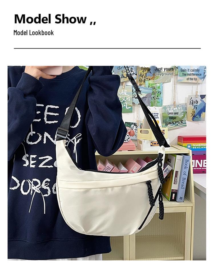 Borsa a Spalla da Donna in Nylon ad Alta Capacità - Stile Coreano Casual da Lavoro Tote e Crossbody