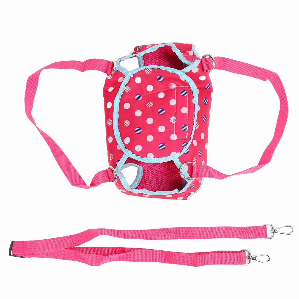 Dog Support Harness Single Shoulder Portable Breathable Pet Lift Support for Outdoor Rose Color