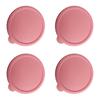 Multipurpose Silicone Jar Lid 4Pcs Set Airtight Glass Dessert Custard Cup Covers For Food Preservations And Organization