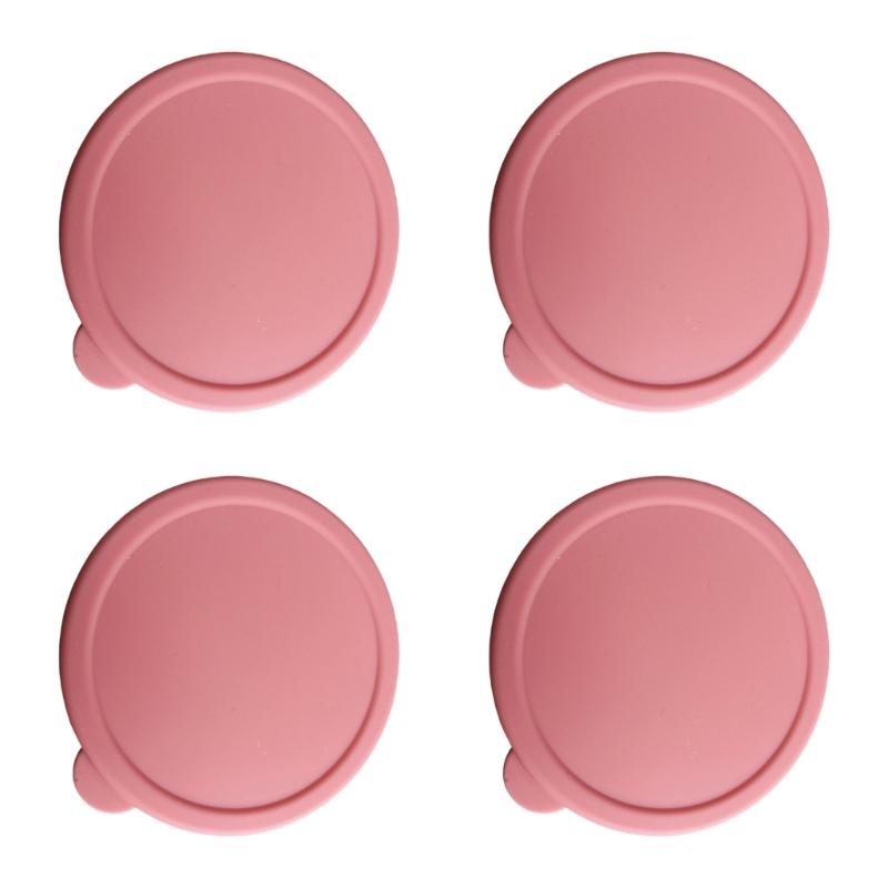 Multipurpose Silicone Jar Lid 4Pcs Set Airtight Glass Dessert Custard Cup Covers For Food Preservations And Organization