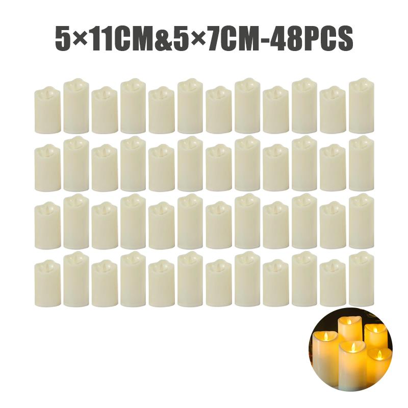 Flameless LED Candle Creative Ing Led Tea Light Warm White Flameless Candle Wedding Season  Decor Candle Light