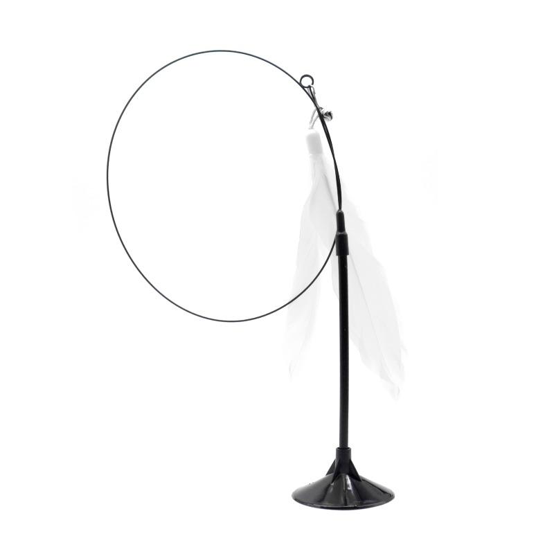 Pet Cat Boredom Toys, Suction Cups, Cat Toys, Long Rods, Self-entertaining Cat Toys, Bell Feather Cat Toys