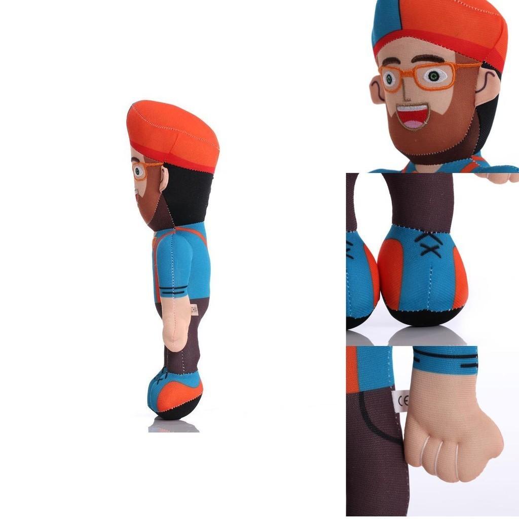 Entzückendes 11-Zoll-Blippi-Stofftier Weicher Cartoon-Charakter Perfekt für Kindergeschenke