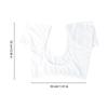 1pc Sweat Guard Underwear Vest Underarm Sweat Pads Short Breathable Comfortable for Women Girls Ladies (Size L White)