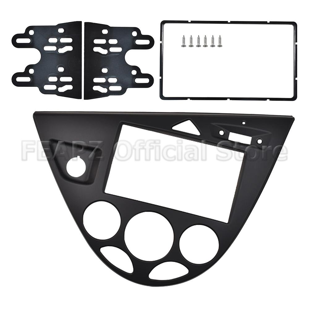 For Ford Focus MK1 Fiesta 1998-2004 1Set LHD Car Center Dashboard Trument Radio Surround Panel Trim Kit Car Accessories