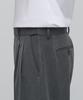 Musinsa Standard Super Wide Hidden Banding Crop Slacks [Medium Gray]