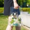 Clear Flower Bag Transparent Flower Box Handheld Packaging High-End Transparent Floral Arrangement Clear Modern Decorative Vase