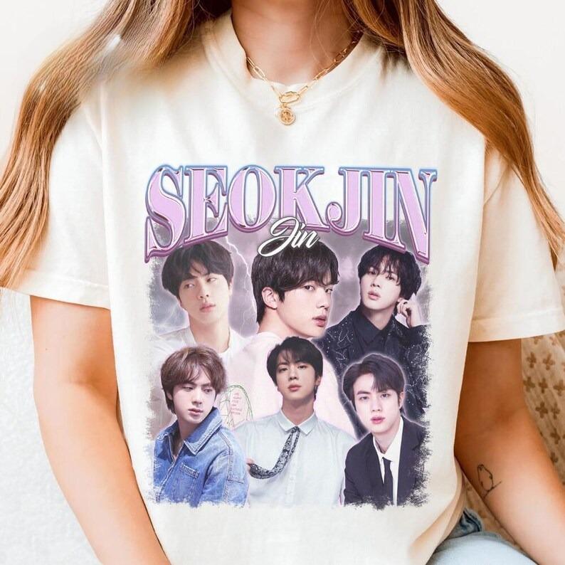 BTS World Tour 2026 BTS Kpop Vintage Shirt, Bts Rm Jin Kpop Gifts, Kpop Fan Idol Music Concert Shirt Hip Hop Streetwear Oversized Tshirt 4XL