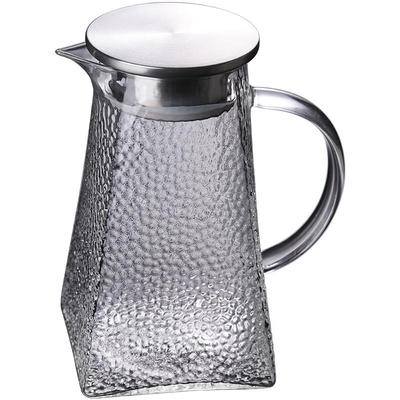 NuFeng Hammered Glass Water Pitcher