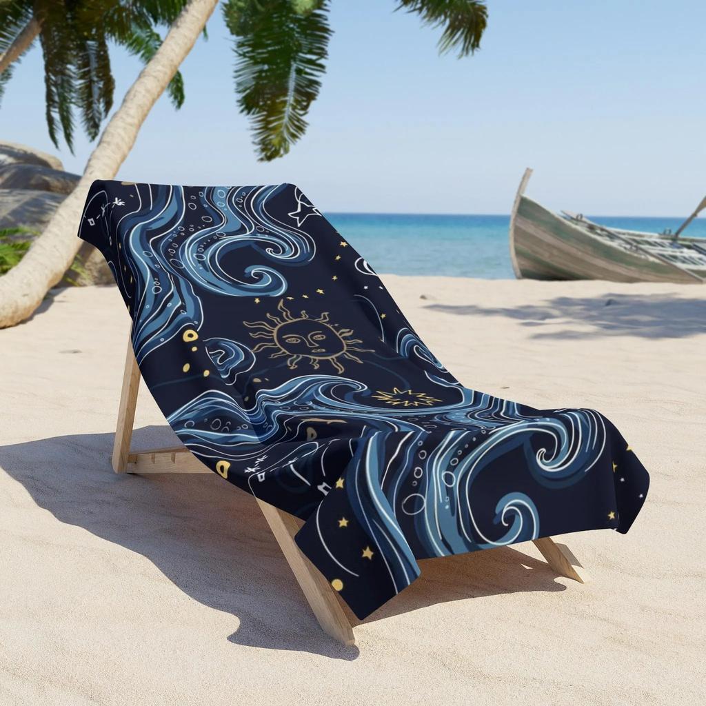 Boho Floral Microfiber Beach Towel Quick Dry Lightweight Oversized Absorbent Towels for Travel Beach Towel for Vacation Camping