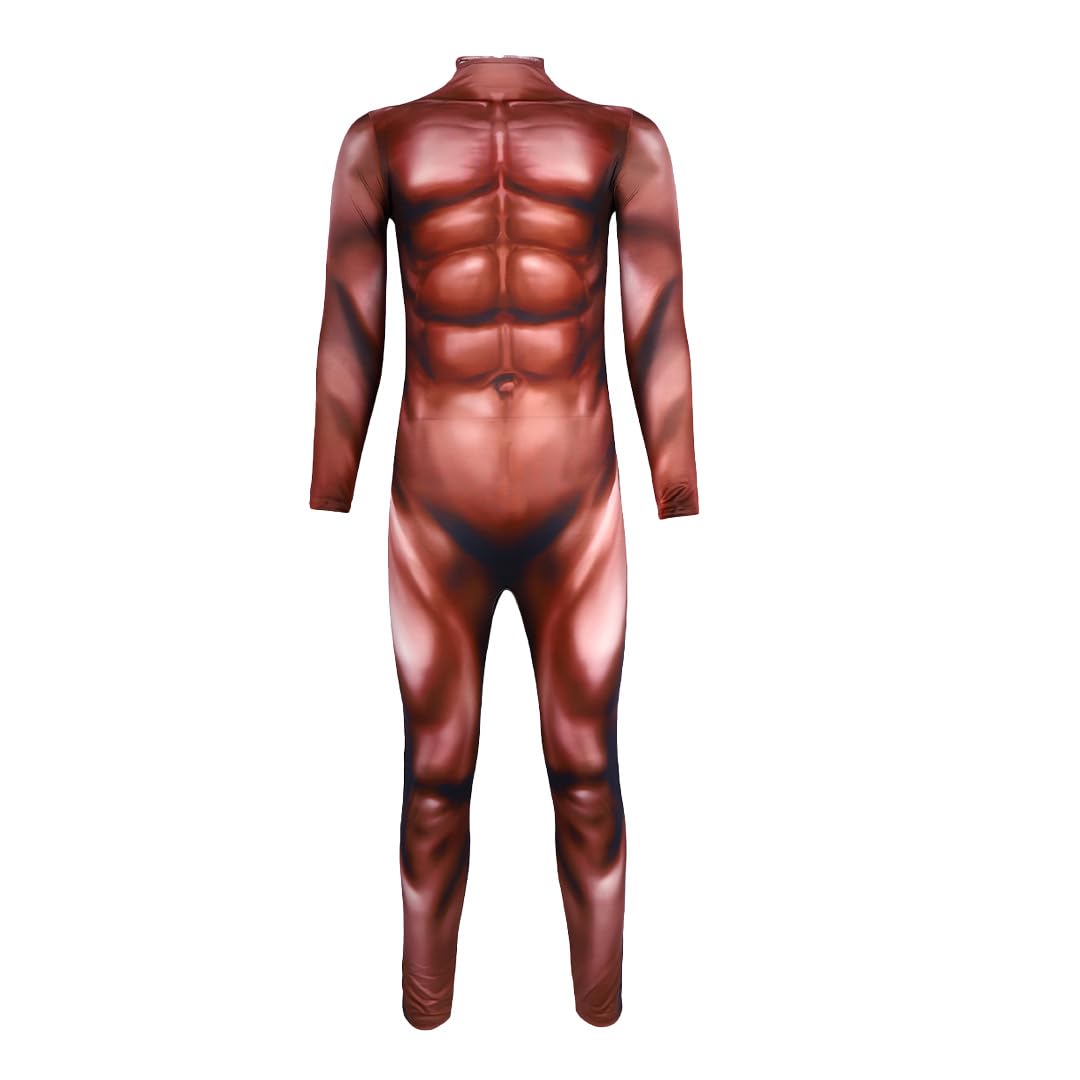 

Костюм TOMMYFIELD Muscle Full Body Zentai для Хэллоуина и мероприятий Мужской боди, (Размер L) [Использовал]
