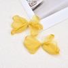 Burnt Edge Gauze Flower Trim Earrings - Petal Jewelry for DIY Holiday Style