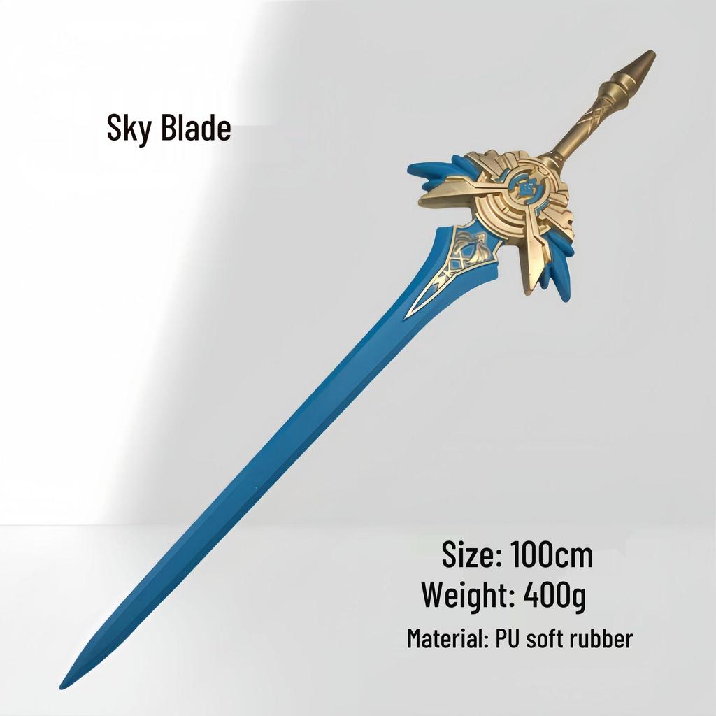 Genshin Impact Raiden Shogun Safe PU Prop: Wind Edition Toy Weapon