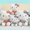 Cat Adorable Soft Plush Toy Doll Cute Bow Design For Gift Collect