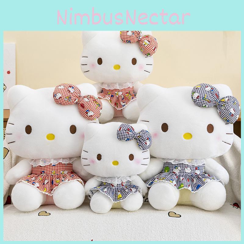 Cat Adorable Soft Plush Toy Doll Cute Bow Design For Gift Collect
