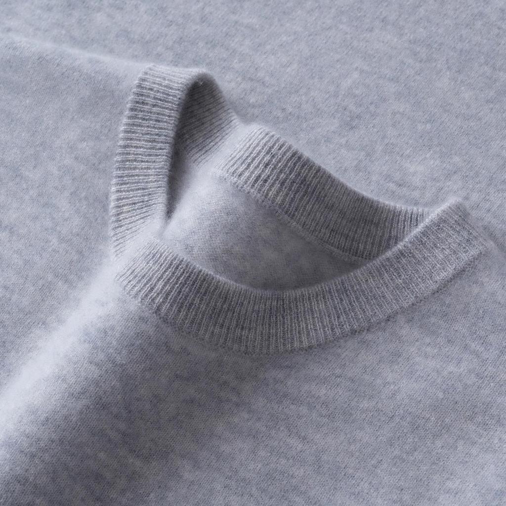 Pull en Cachemire pour Homme: Pull Col Rond Bas, Style Décontracté Chic pour l'Automne/Hiver 2025