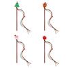 Lovely Cat Plush Toy Cat Wand Toy Fishing with Plush Reindeer for Indoor Cats Kitten Playing Teaser