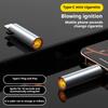 Type C Mini Lighter Blow-to-Ignite Auto Shut-Off for Air Travel Outdoor No Battery No Flame For Easy Carrying And Sto