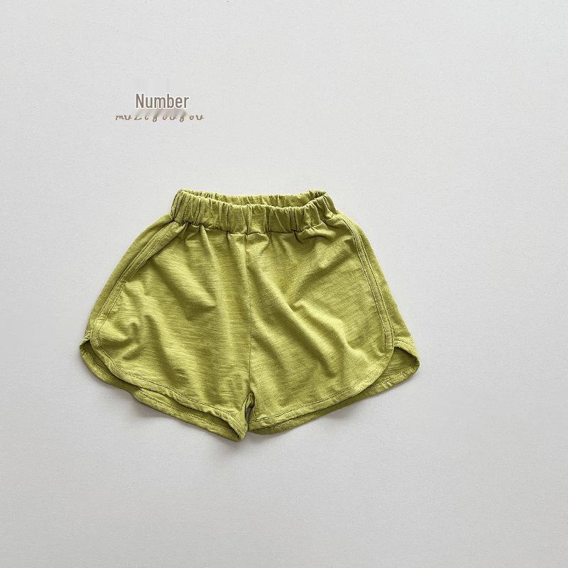 Trendy Bamboo-Cotton Summer Shorts for Kids - Unisex, 8 Colors, Korean Style