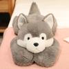 Super Soft Big  Lying White Polar Bear Toy Stuffed Animals Doll Cushion Dinosaur Pig Husky Dog Throw Pillow Hug Cuddly Plushies