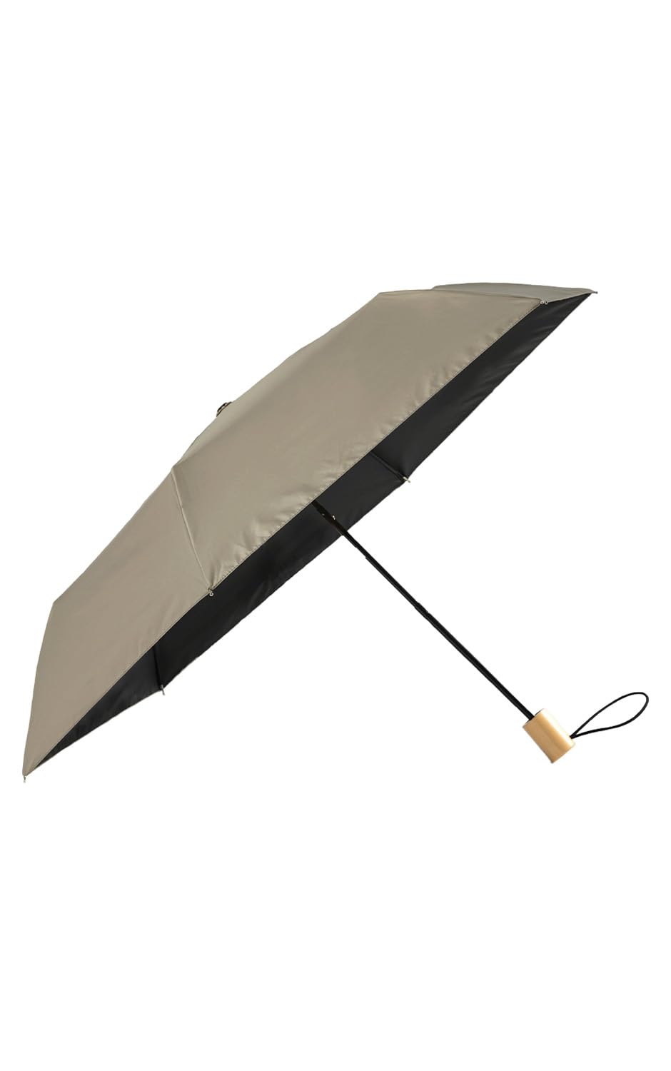 totti Greige Sun and Rain Completely UV 55cm Rib Rainy Super Water Gray [matti ++] 5. Umbrella, Foldable, Shade, 100% Protection, Women s, Length,