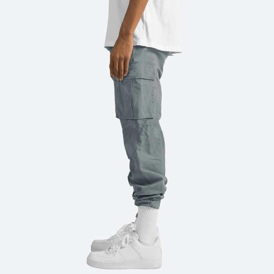 Men Casual Cargo Pants Multi-Pocket Baggy Trousers Loose Fit Straight Leg Joggers Pants for Street Gym Running Hiking