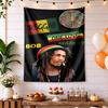Bob Marley Aesthetic Tapestry Psychedelic Art Ideal for Dorm Wall Balcony Living Room Indoor Hand Painted Style Gift for New Home