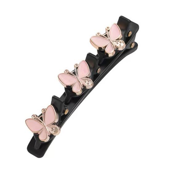 Women Hair Pin Sparkling Rhinestones Flower Decor Clear Dazzling Braided Hairpins Bang Hair Styling Tool Hair Accessories