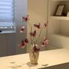 Luxury Artificial Butterfly Flowers in Glass Vase for B&B, Coffee Shop, and Home Decor