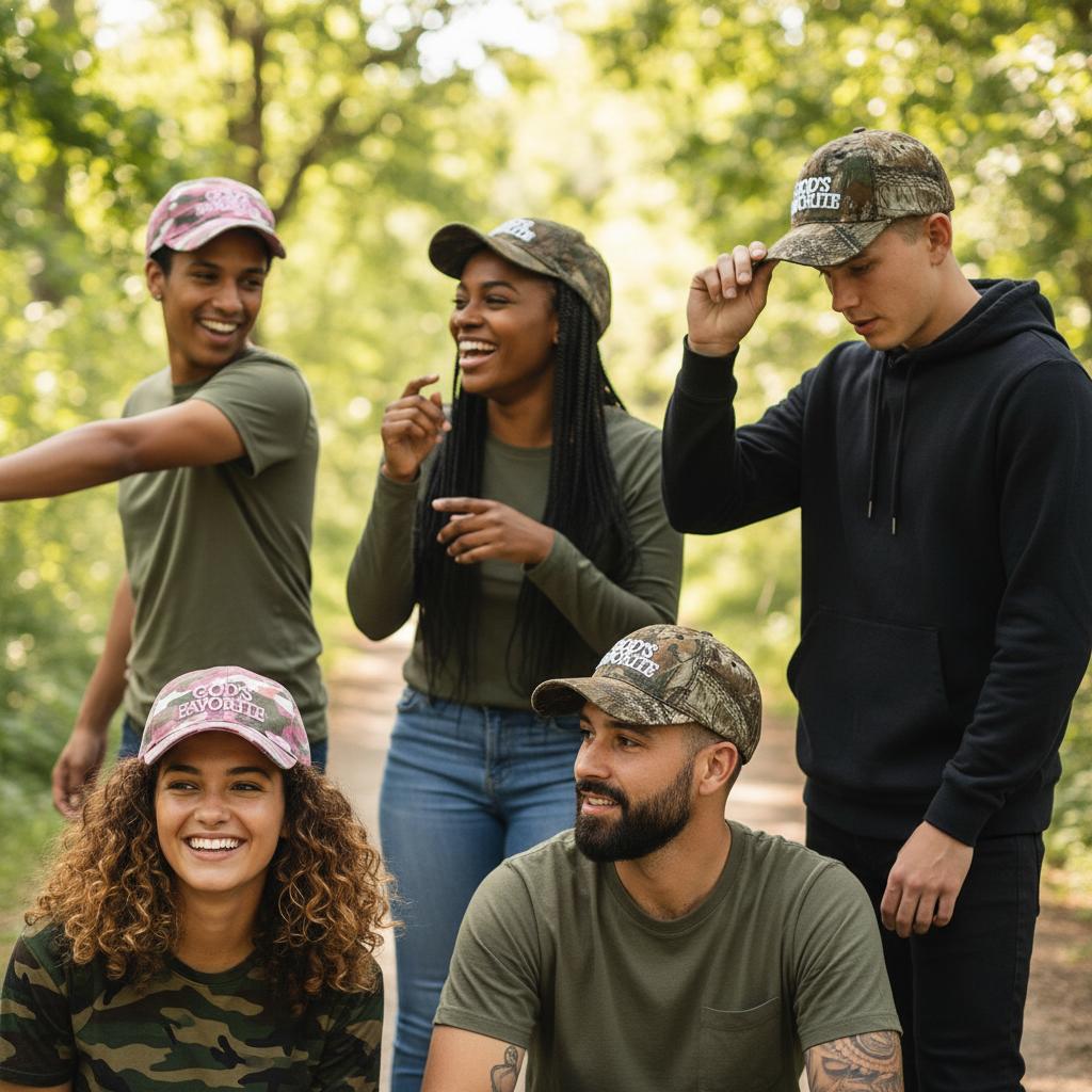 My Extreme Outdoor Activities Women's Retro Letter Embroidery Baseball Cap Camouflage Jungle Tactics Large Circumference Sun-Shading Cap Adjustable Visor Caps Cm