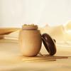 1Pc Toothpick Holder Cute Marshroom Shape Toothpick Holder Black Walnut of Storage Box Cute Toothpick Holder Dispenser