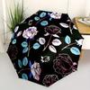 1pc Floral Pattern Automatic Open, Sturdy Iron Frame, Compact Folding Design, All-Season Portable Umbrella for Women & Men Yy250801137