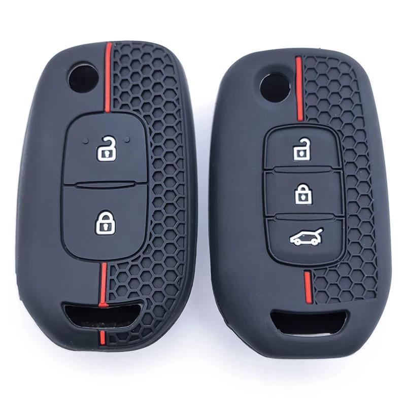 Silicone Car Remote Key Case Cover For Renault Kwid  Kadjar Captur Megane Sandero Stepway Logan Clio 5  Arkana