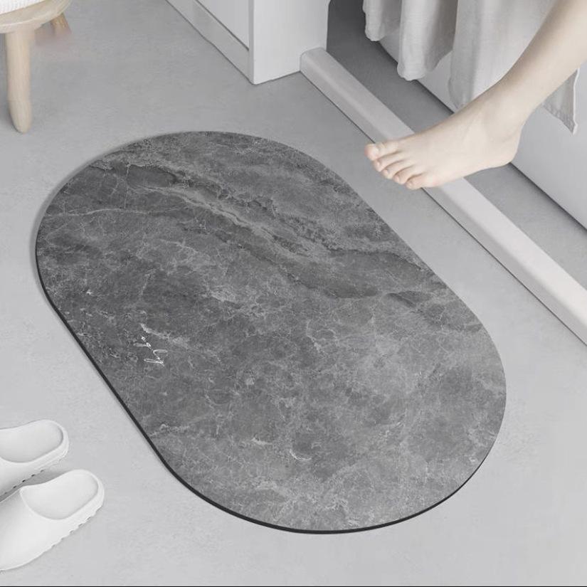 Non-slip Quick-dry Diatom Mud Marble Bathroom Floor Mat