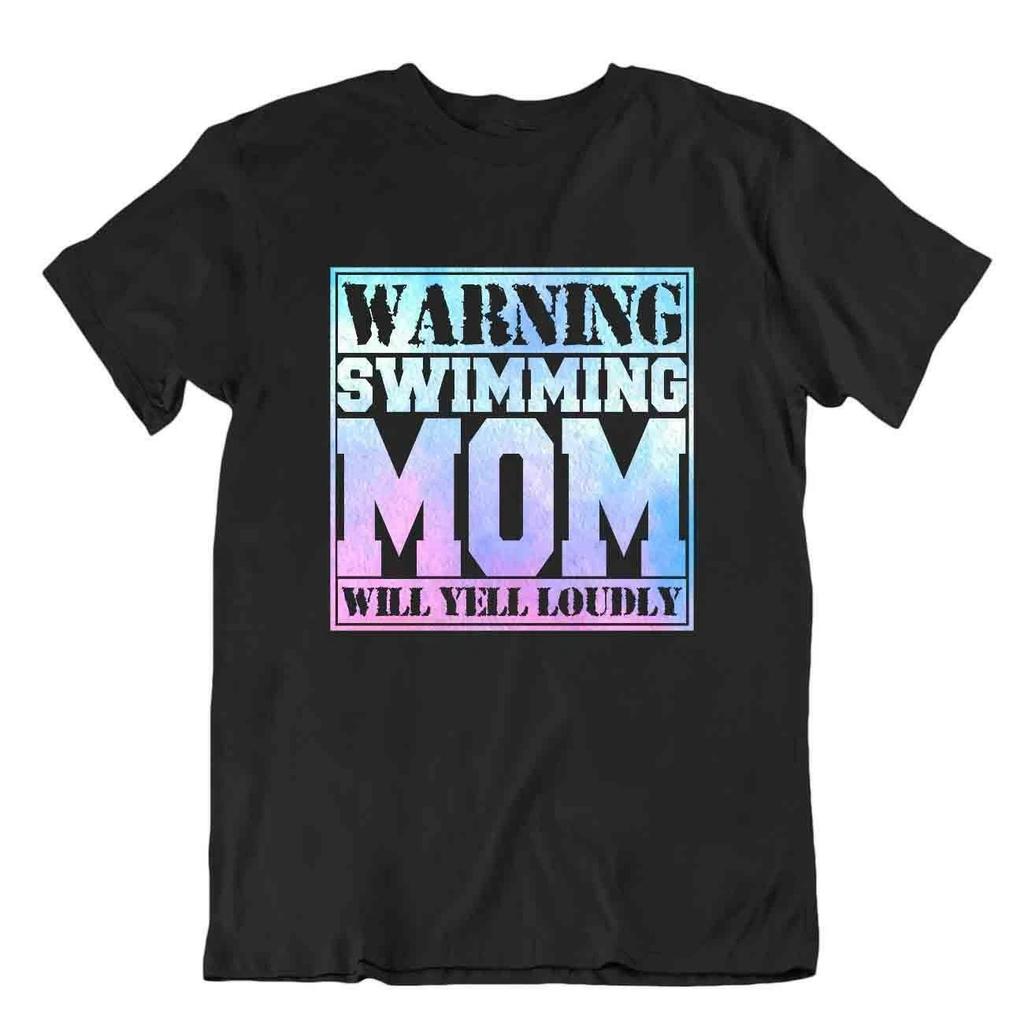 Swimming Mom Tshirt Sporting Hobby Shirts Funny Fitness Fresh Tee