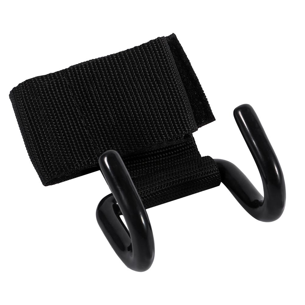 Black Weight Lifting Training Wrist Support Bandage Strap Hook Gym Hook Grip