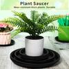 Plant Saucer Black Pot Saucers Round Water Tray Thick Drip Trays for Potted Flower Pan Plant Drainage for Indoor