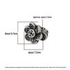 S925 Sterling Silver Retro Flower Beads: Wealth-Attracting Spacer for DIY Bracelets