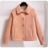 Woolen Coat Women's Short Small Autumn Loose Woolen Coat Retro Jacket