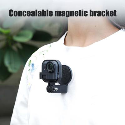 Magnetic Action Camera Chest Mount for Insta360 GO Hands-free Quick Release Sports Camera POV Necklace Holder with Neck Strap Camera Accessory